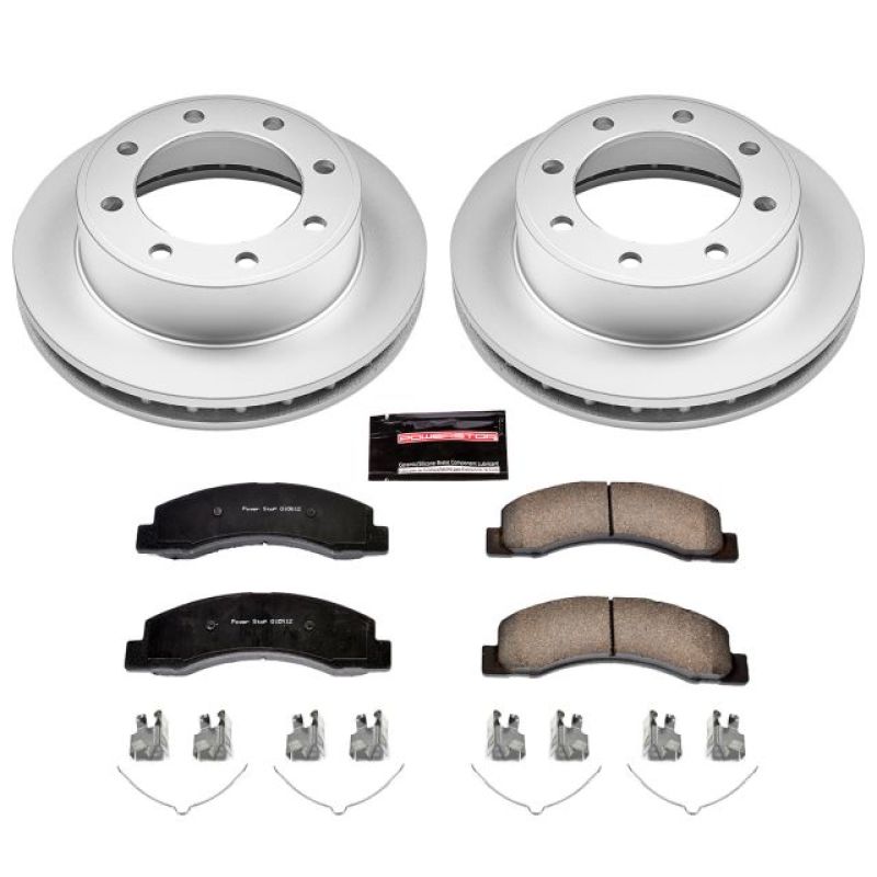 Power Stop 00-05 Ford Excursion Front Z17 Evolution Geomet Coated Brake Kit - CRK1905