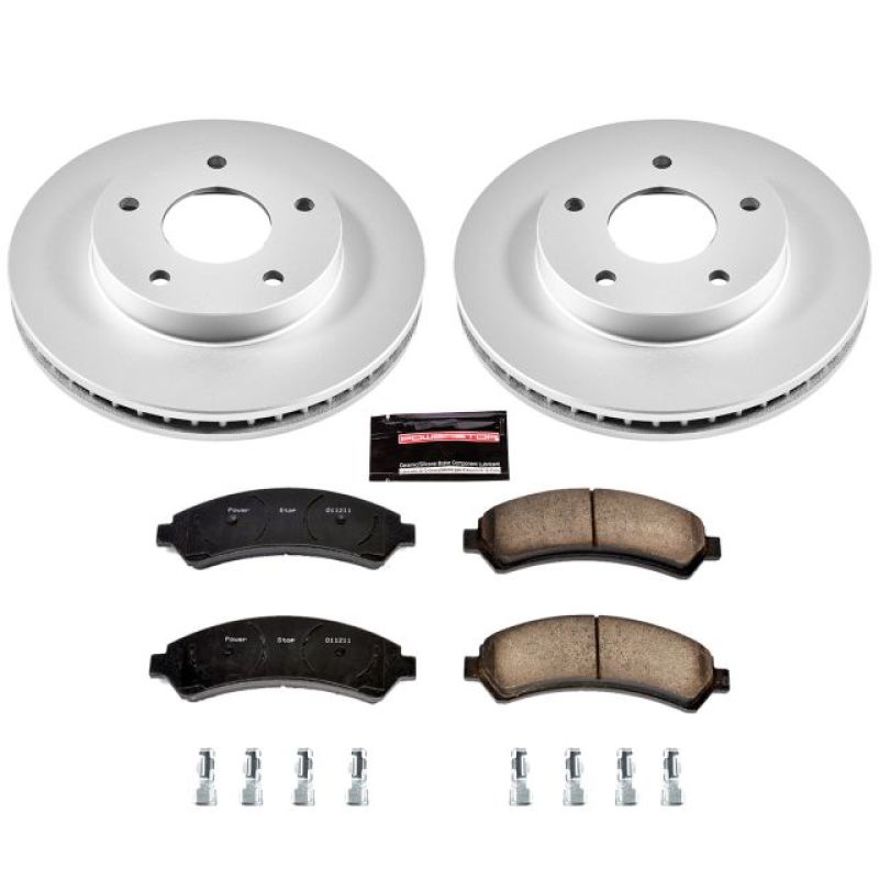 Power Stop 97-05 Chevrolet Blazer Front Z17 Evolution Geomet Coated Brake Kit - CRK2004