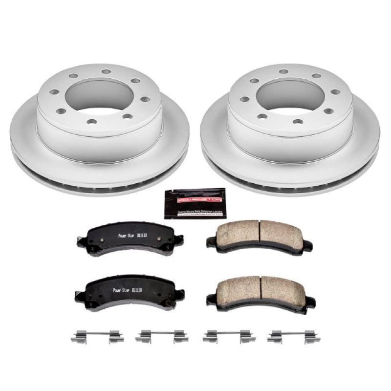 Power Stop 06-17 Chevrolet Express 2500 Rear Z17 Evolution Geomet Coated Brake Kit - CRK2043