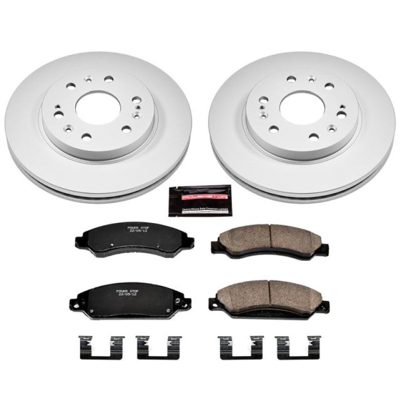 Power Stop 07-08 Cadillac Escalade Front Z17 Evolution Geomet Coated Brake Kit - CRK2067