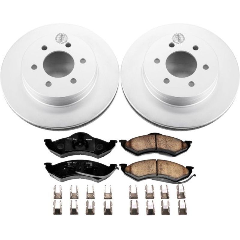 Power Stop 1999 Dodge Dakota Front Z17 Evolution Geomet Coated Brake Kit - CRK2138