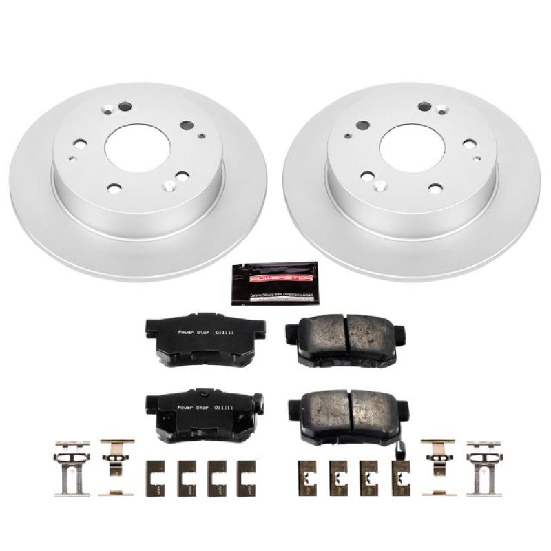 Power Stop 97-01 Acura Integra Rear Z17 Evolution Geomet Coated Brake Kit - CRK2270