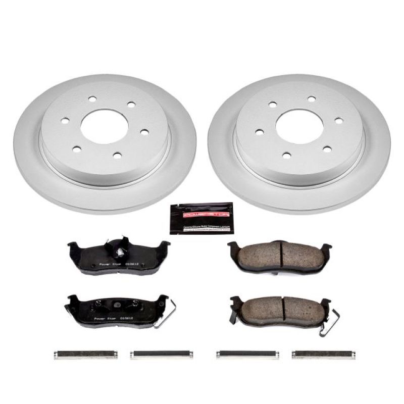 Power Stop 04-10 Infiniti QX56 Rear Z17 Evolution Geomet Coated Brake Kit - CRK2445