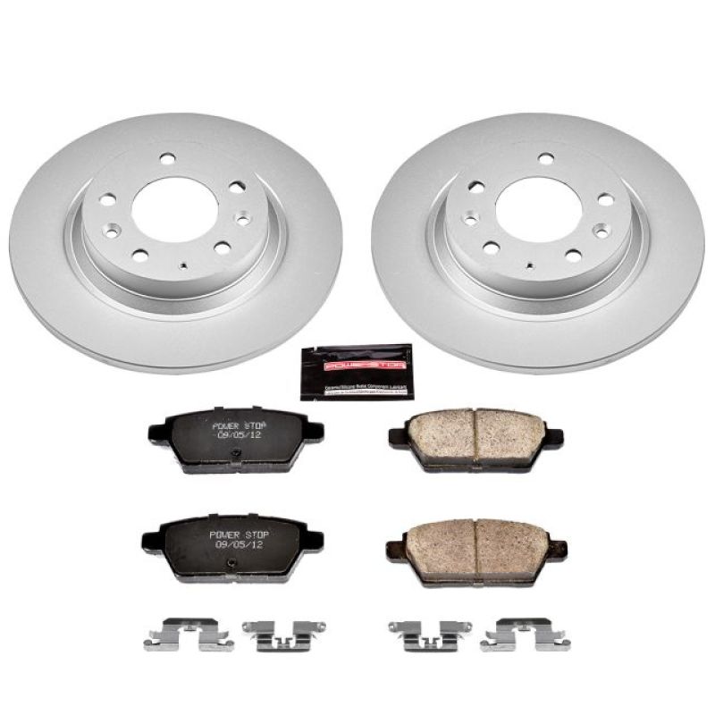 Power Stop 06-12 Ford Fusion Rear Z17 Evolution Geomet Coated Brake Kit - CRK2450