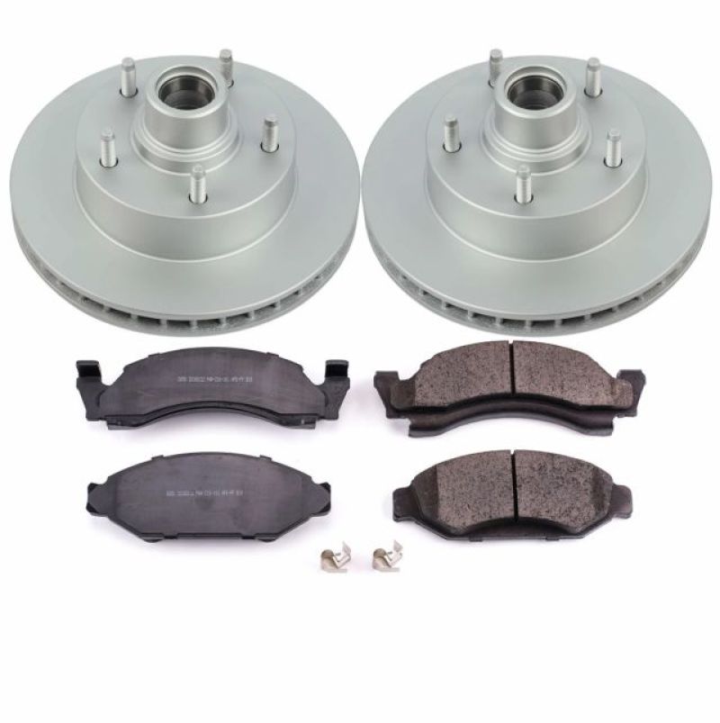 Power Stop 1986 Ford E-150 Front Z17 Evolution Geomet Coated Brake Kit - CRK2578