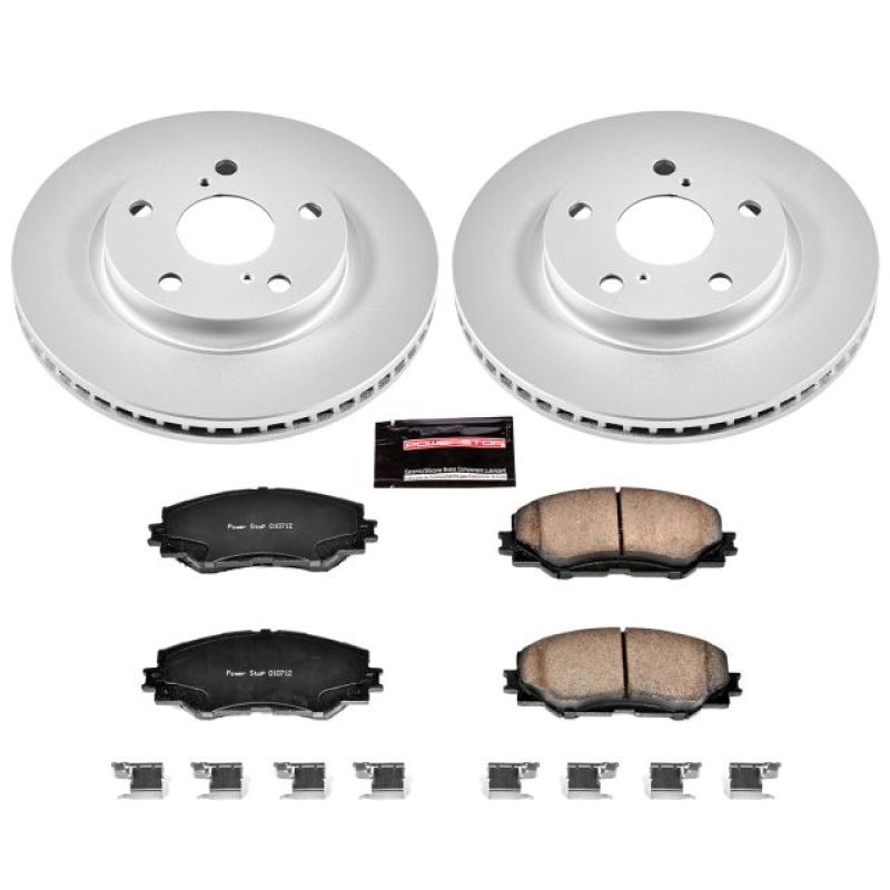 Power Stop 10-12 Lexus HS250h Front Z17 Evolution Geomet Coated Brake Kit - CRK258