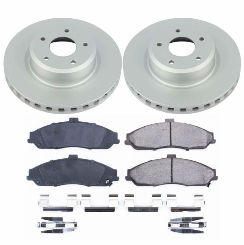 Power Stop 05-06 Pontiac GTO Front Z17 Evolution Geomet Coated Brake Kit - CRK2912