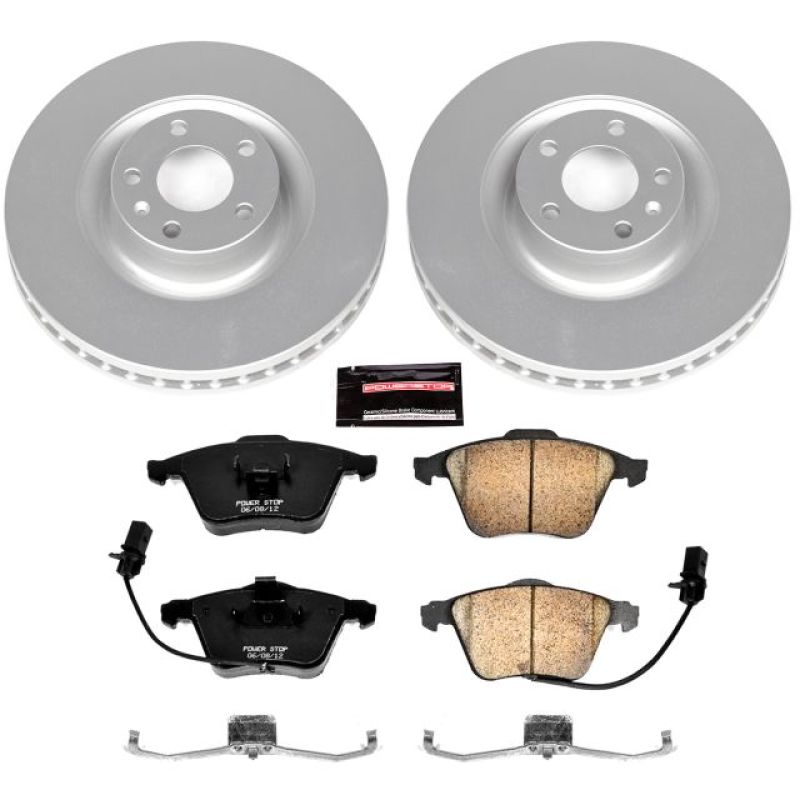 Power Stop 04-09 Audi S4 Front Z23 Evolution Sport Coated Brake Kit - CRK2934