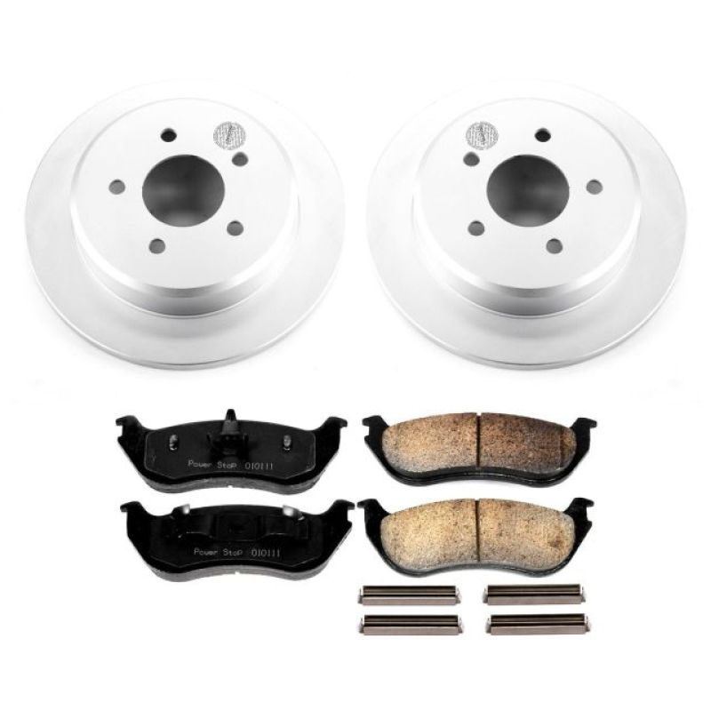 Power Stop 96-02 Ford Crown Victoria Rear Z17 Evolution Geomet Coated Brake Kit - CRK2984