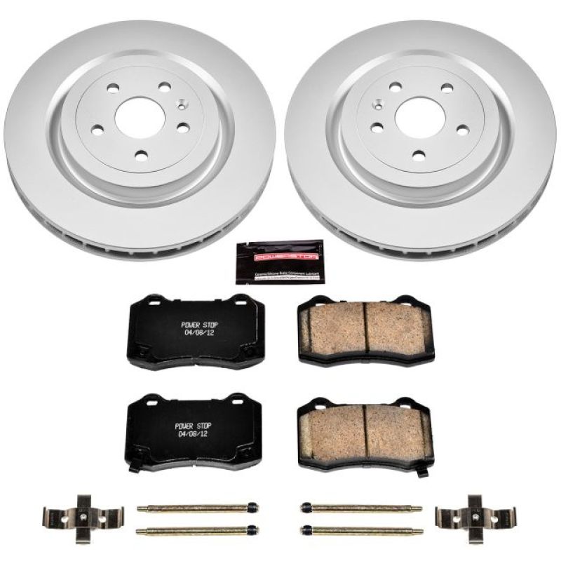 Power Stop 09-15 Cadillac CTS Rear Z17 Evolution Geomet Coated Brake Kit - CRK3019