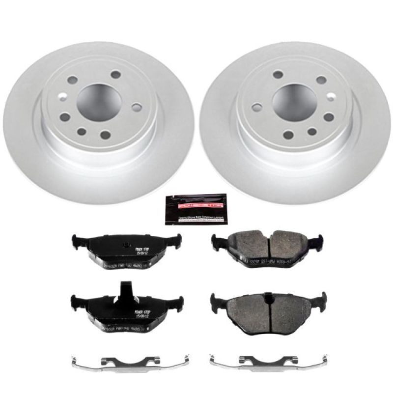 Power Stop 99-10 Saab 9-5 Rear Z23 Evolution Sport Coated Brake Kit - CRK3080