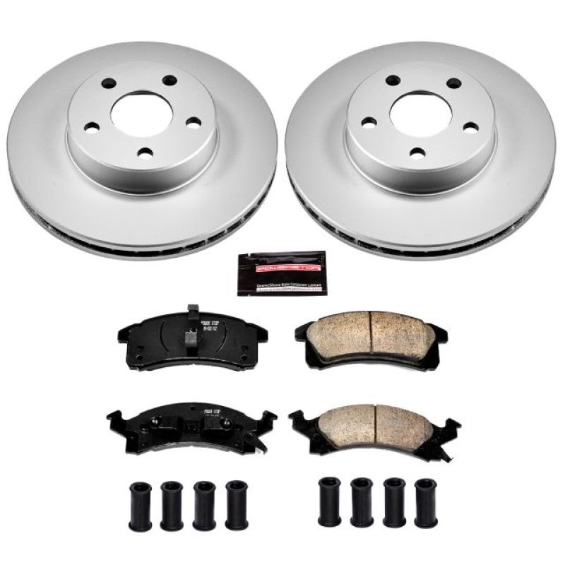 Power Stop 90-98 Buick Skylark Front Z17 Evolution Geomet Coated Brake Kit - CRK3156