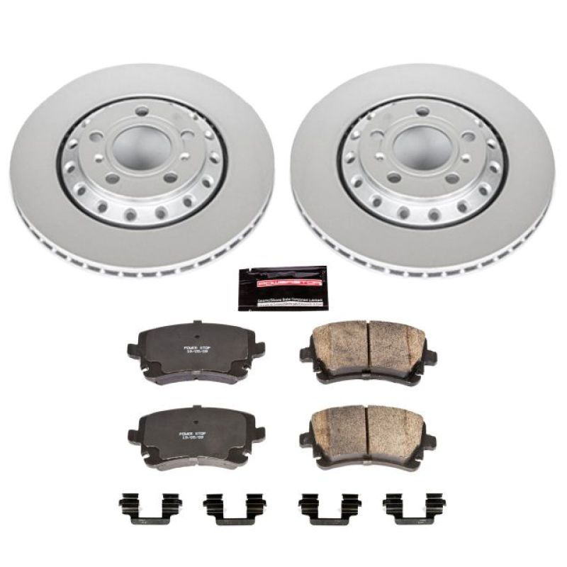 Power Stop 03-10 Audi A8 Quattro Rear Z23 Evolution Sport Coated Brake Kit - CRK4562