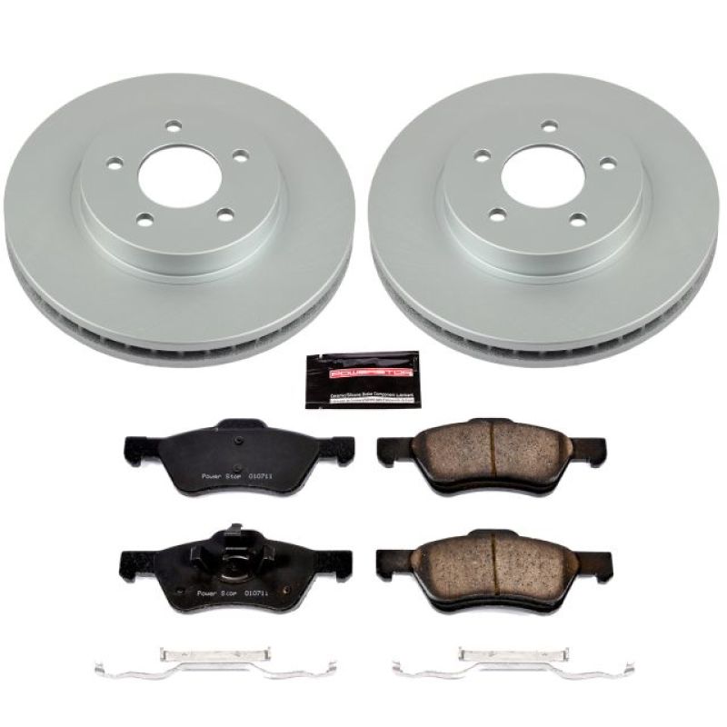 Power Stop 05-10 Ford Escape Front Z17 Evolution Geomet Coated Brake Kit - CRK4580