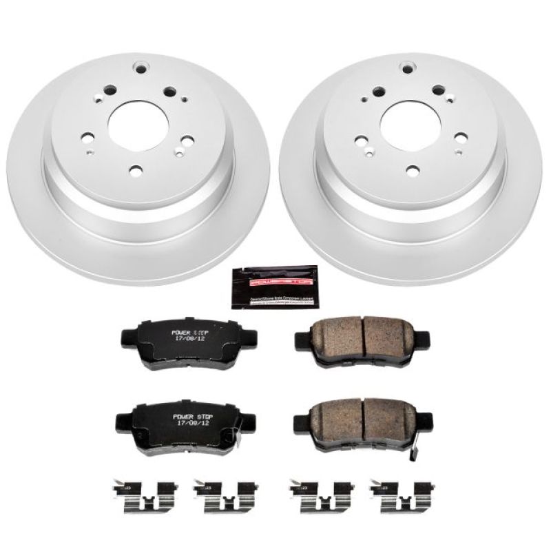 Power Stop 05-10 Honda Odyssey Rear Z17 Evolution Geomet Coated Brake Kit - CRK4604