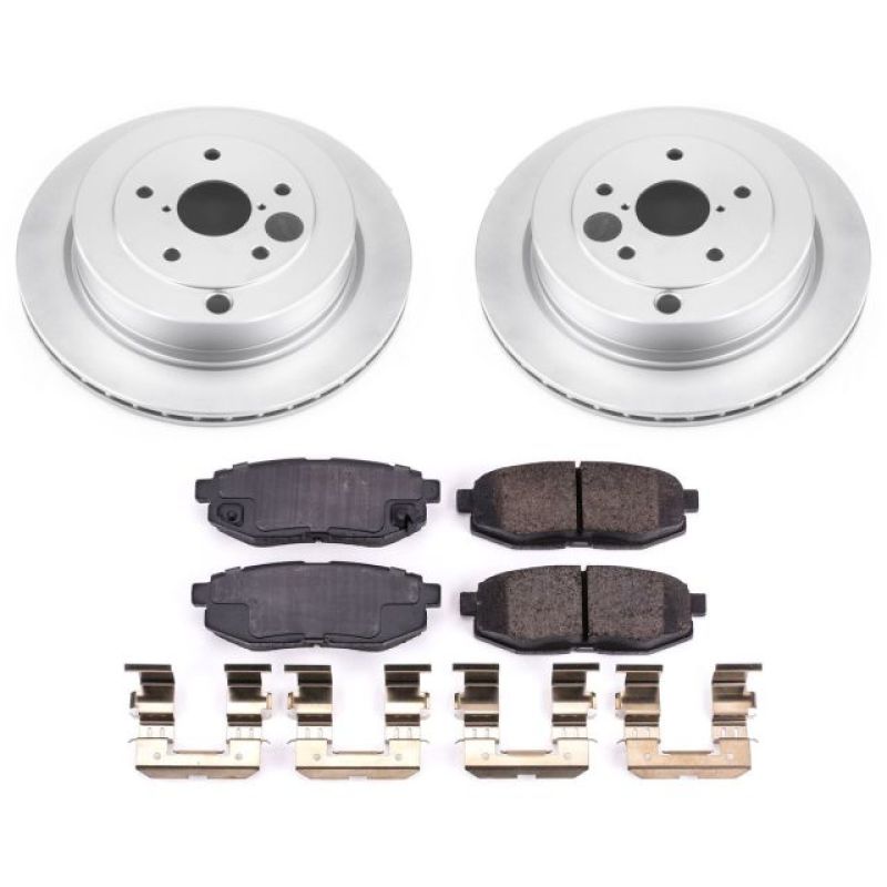 Power Stop 06-07 Subaru B9 Tribeca Rear Z17 Evolution Geomet Coated Brake Kit - CRK4645
