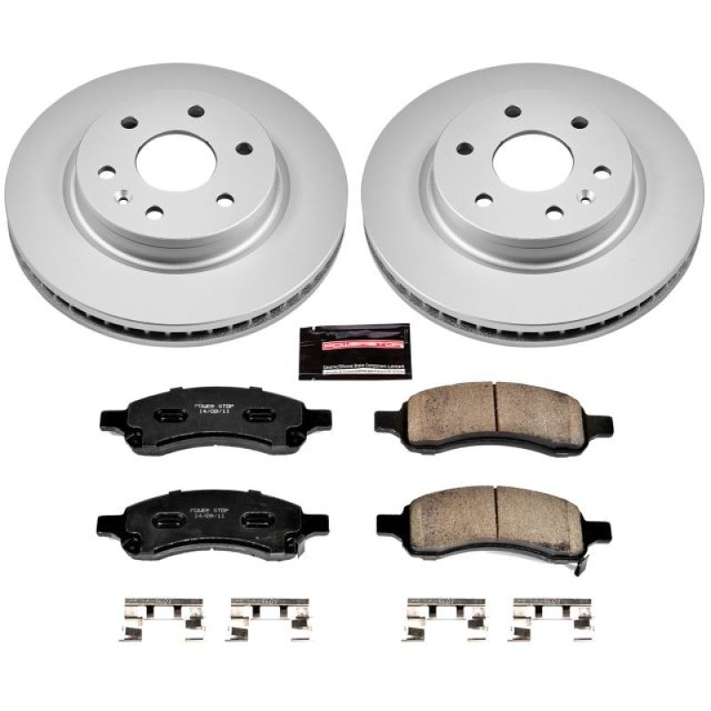 Power Stop 08-17 Buick Enclave Front Z17 Evolution Geomet Coated Brake Kit - CRK4657