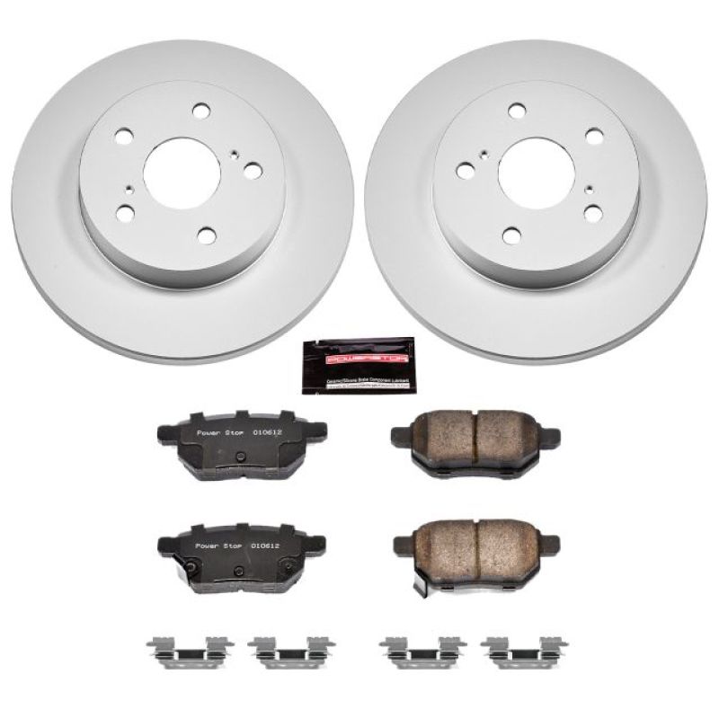 Power Stop 09-10 Pontiac Vibe Rear Z17 Evolution Geomet Coated Brake Kit - CRK4737