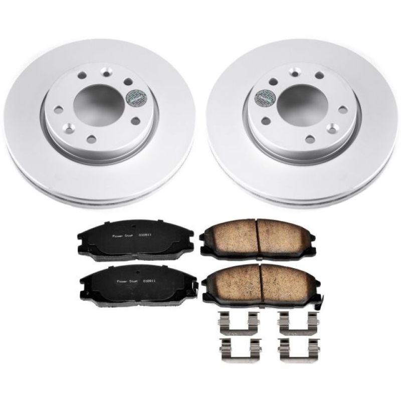 Power Stop 02-04 Kia Sedona Front Z17 Evolution Geomet Coated Brake Kit - CRK5252