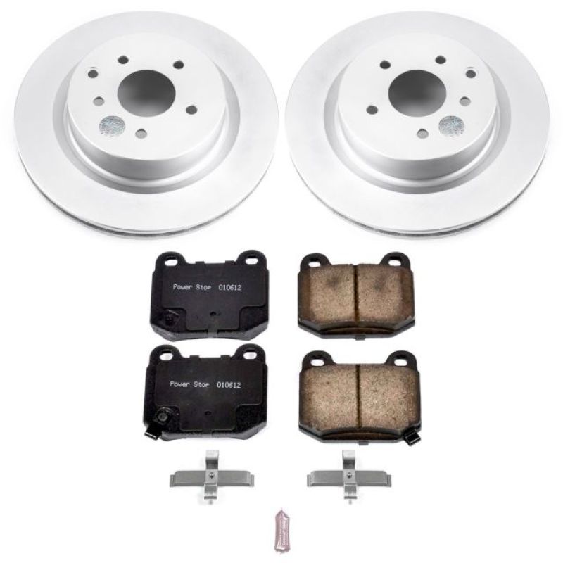 Power Stop 03-04 Infiniti G35 Rear Z17 Evolution Geomet Coated Brake Kit - CRK5303