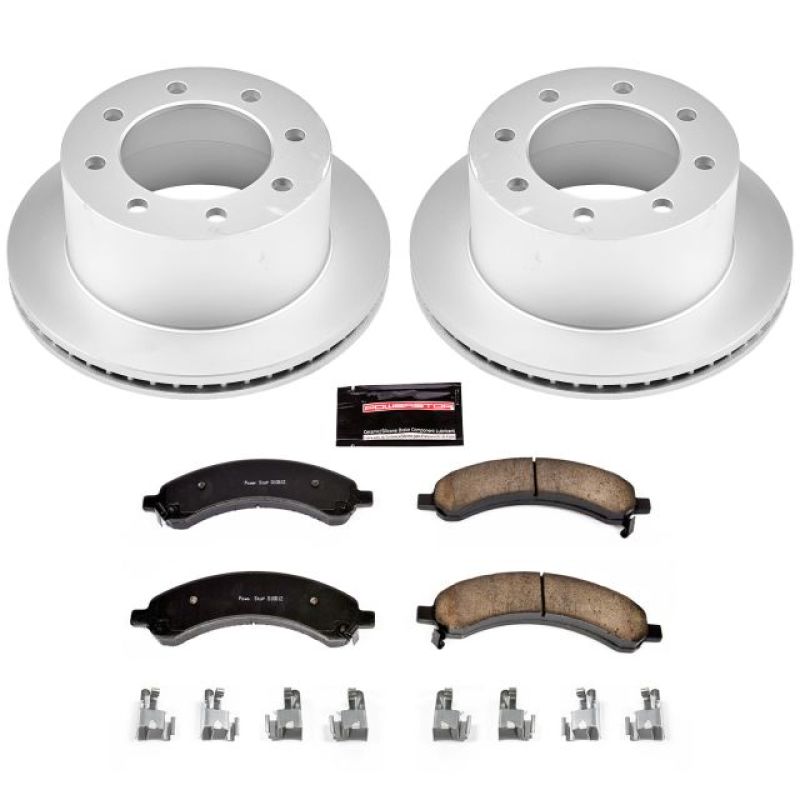 Power Stop 03-08 Chevrolet Express 3500 Rear Z17 Evolution Geomet Coated Brake Kit - CRK5328