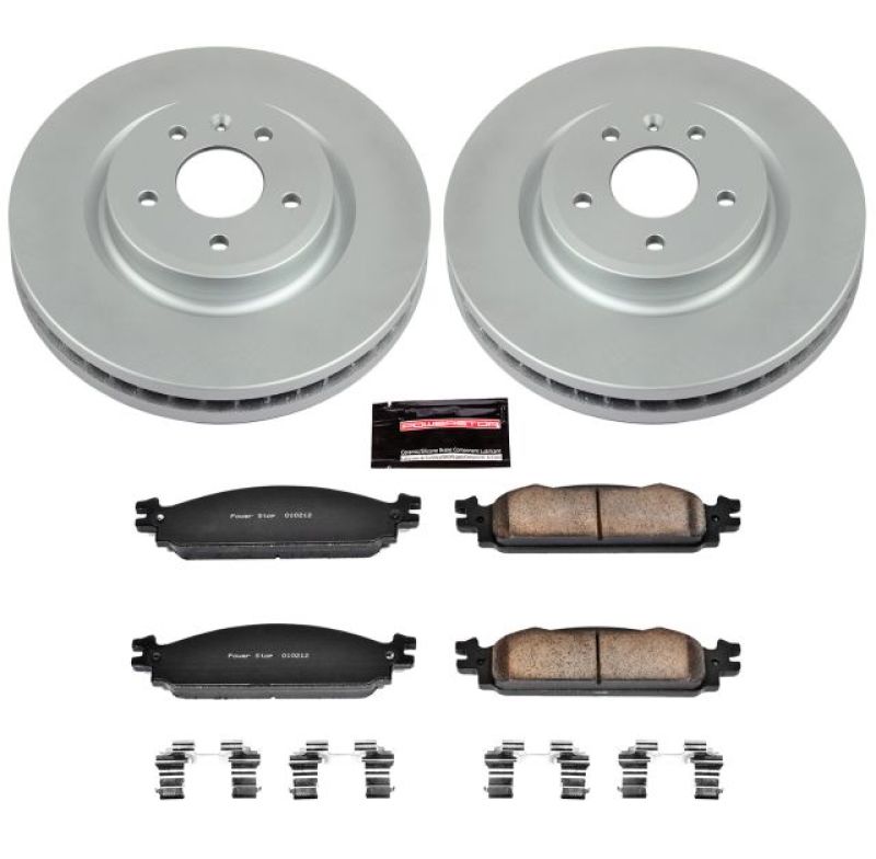 Power Stop 09-11 Ford Flex Front Z17 Evolution Geomet Coated Brake Kit - CRK5509