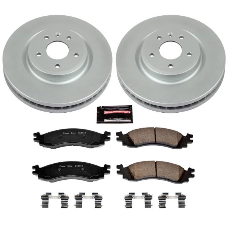 Power Stop 2010 Ford Taurus Front Z17 Evolution Geomet Coated Brake Kit - CRK5507