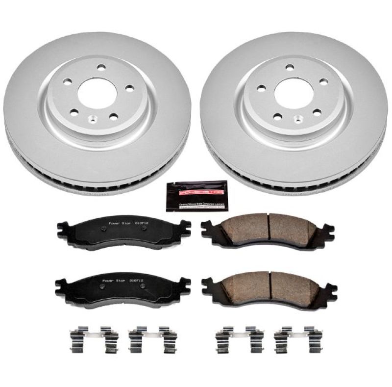 Power Stop 11-12 Ford Taurus Front Z17 Evolution Geomet Coated Brake Kit - CRK5581