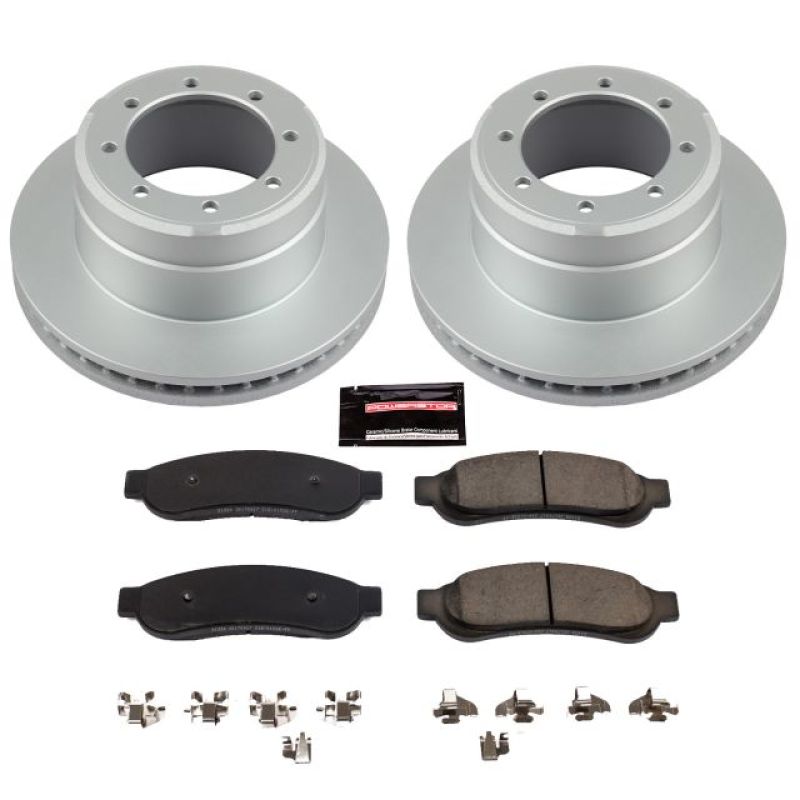 Power Stop 10-12 Ford F-350 Super Duty Rear Z17 Evolution Geomet Coated Brake Kit - CRK5579