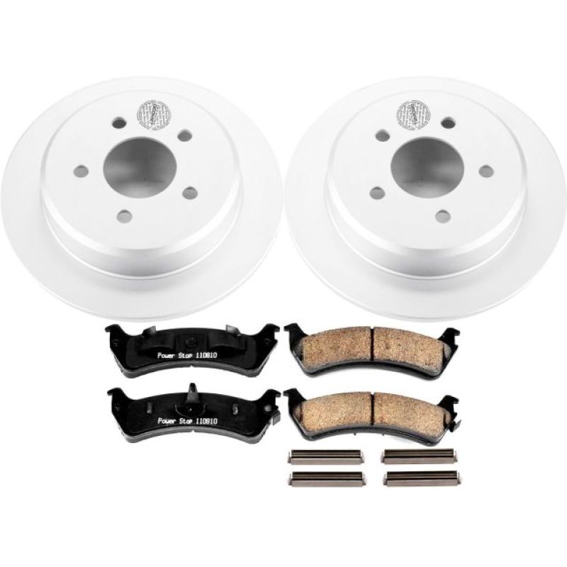 Power Stop 01-02 Ford Explorer Sport Rear Z17 Evolution Geomet Coated Brake Kit - CRK5592