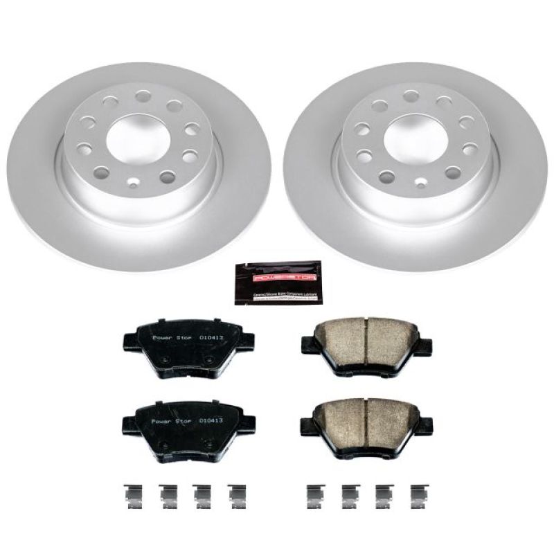 Power Stop 10-12 Audi A3 Rear Z23 Evolution Sport Coated Brake Kit - CRK5667