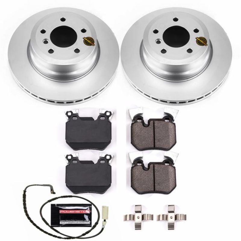 Power Stop 08-10 BMW 135i Rear Z23 Evolution Sport Coated Brake Kit - CRK5688