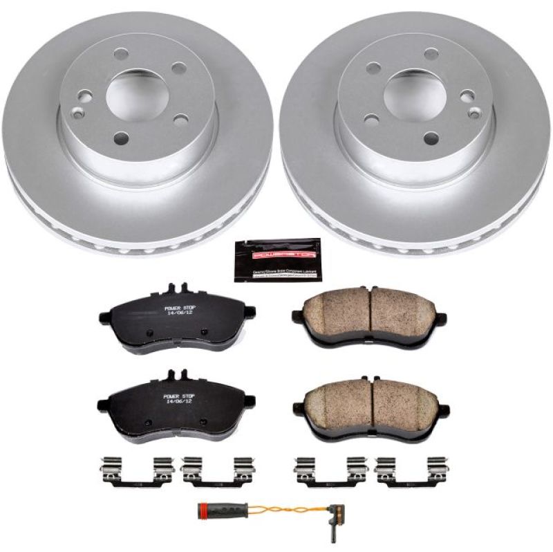 Power Stop 12-15 Mercedes-Benz C250 Front Z23 Evolution Sport Coated Brake Kit - CRK5790