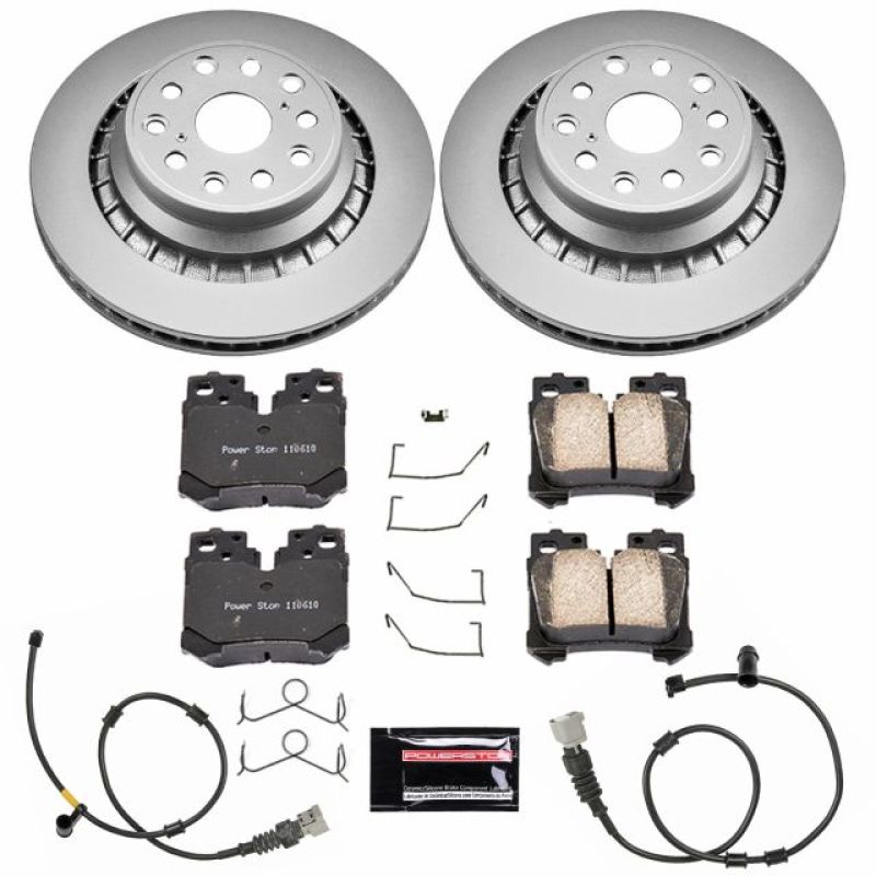 Power Stop 10-17 Lexus LS460 Rear Z17 Evolution Geomet Coated Brake Kit - CRK5841