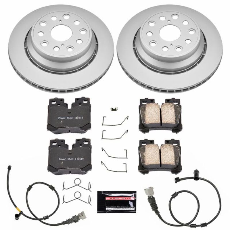 Power Stop 10-17 Lexus LS460 Rear Z17 Evolution Geomet Coated Brake Kit - CRK5840