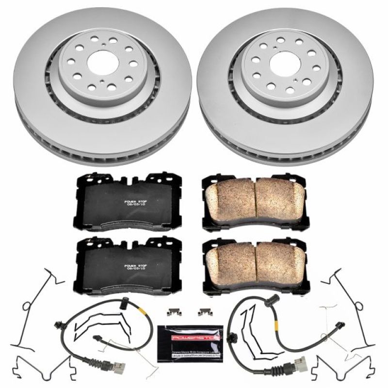 Power Stop 10-17 Lexus LS460 Front Z17 Evolution Geomet Coated Brake Kit - CRK5826