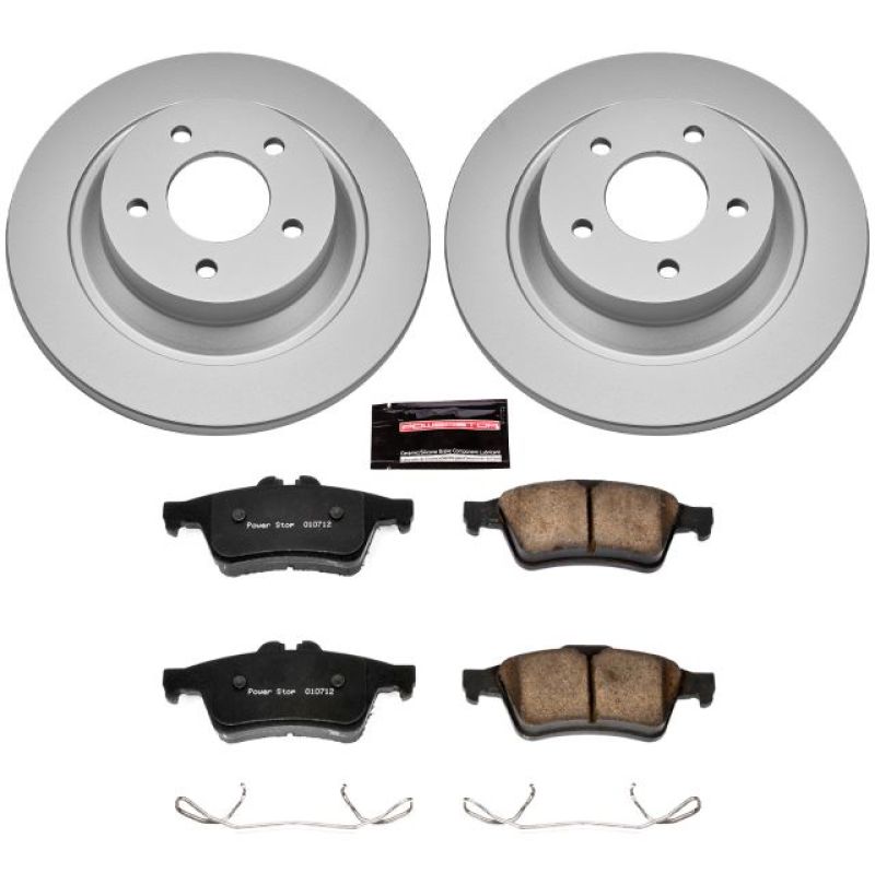 Power Stop 08-10 Mazda 5 Rear Z17 Evolution Geomet Coated Brake Kit - CRK5842