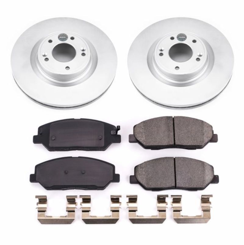 Power Stop 09-11 Hyundai Genesis Front Z17 Evolution Geomet Coated Brake Kit - CRK5921