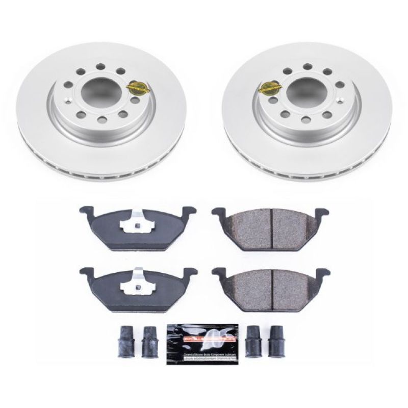 Power Stop 11-15 Volkswagen Jetta Front Z23 Evolution Sport Coated Brake Kit - CRK6041