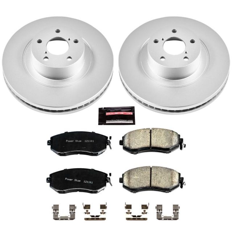 Power Stop 13-16 Scion FR-S Front Z17 Evolution Geomet Coated Brake Kit - CRK6082