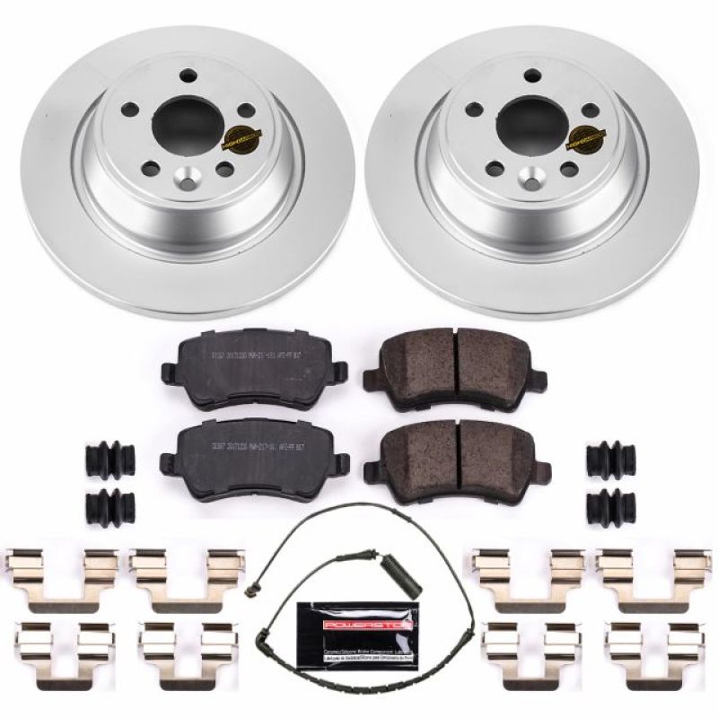 Power Stop 12-15 Land Rover Range Rover Evoque Rear Z23 Evolution Sport Coated Brake Kit - CRK6293