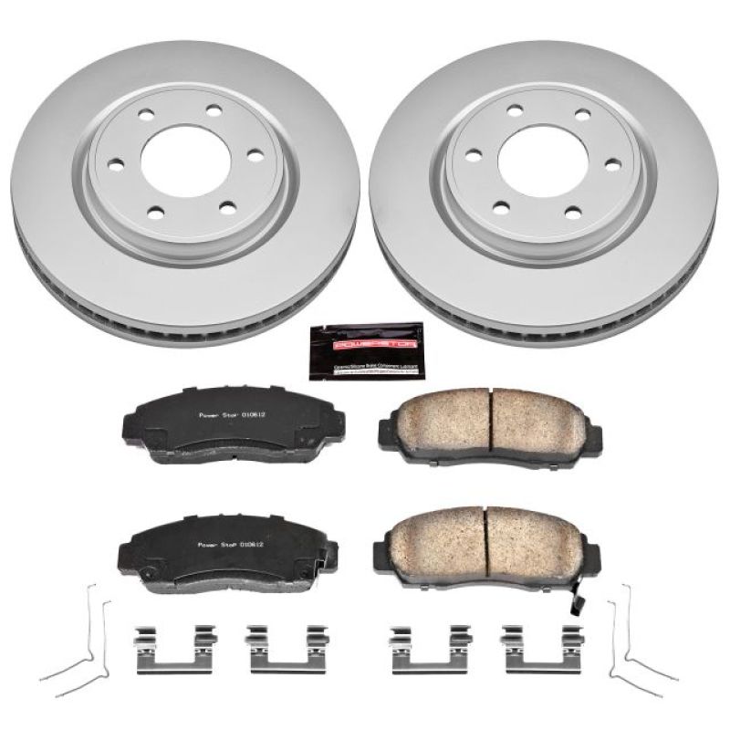 Power Stop 11-13 Infiniti QX56 Front Z17 Evolution Geomet Coated Brake Kit - CRK6321