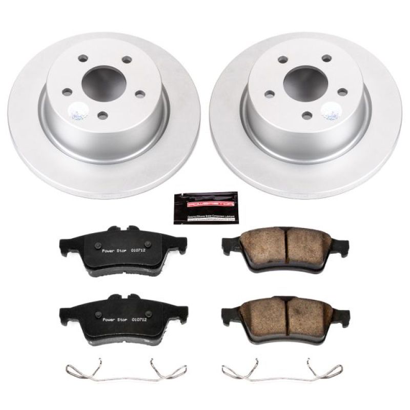 Power Stop 13-18 Ford C-Max Rear Z17 Evolution Geomet Coated Brake Kit - CRK6398