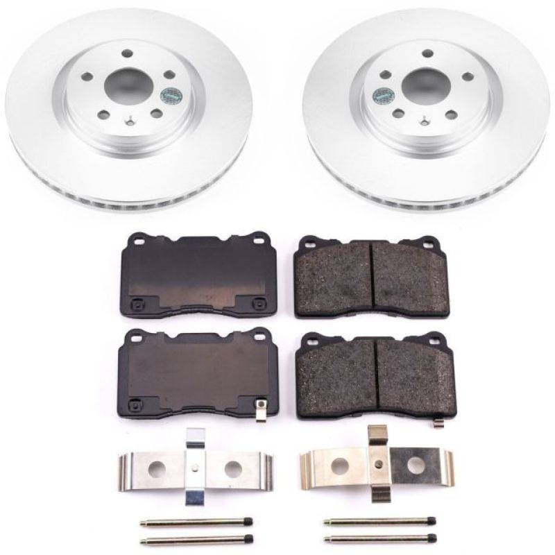 Power Stop 14-17 Buick Regal Front Z17 Evolution Geomet Coated Brake Kit - CRK6391