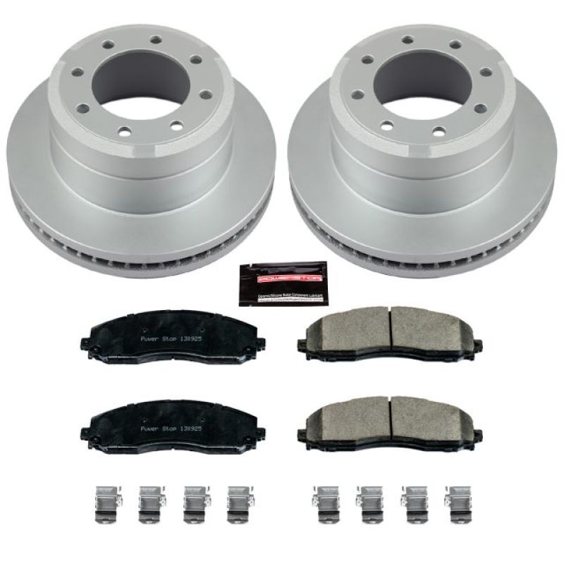 Power Stop 12-19 Ford F-250 Super Duty Rear Z17 Evolution Geomet Coated Brake Kit - CRK6407