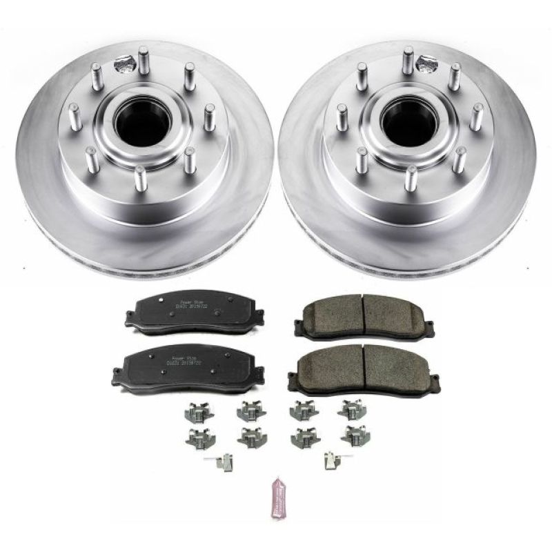 Power Stop 2012 Ford F-250 Super Duty Front Z17 Evolution Geomet Coated Brake Kit - CRK6550