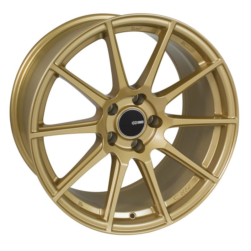 Enkei TS10 17x8 5x100 45mm Offset 72.6mm Bore Gold Wheel - 499-780-8045GG