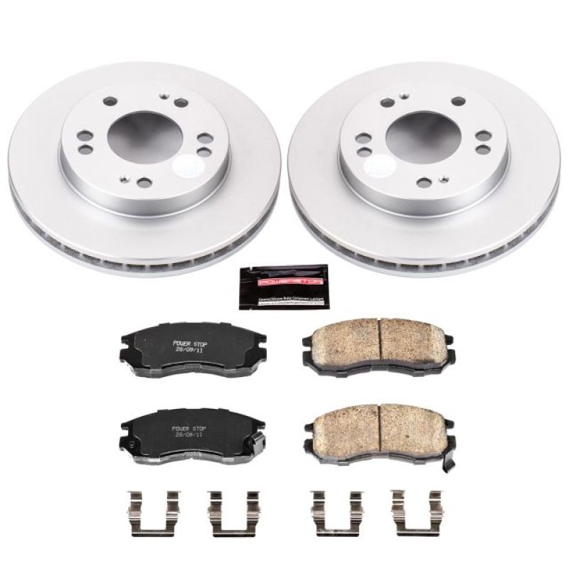 Power Stop 95-05 Chrysler Sebring Front Z17 Evolution Geomet Coated Brake Kit - CRK681