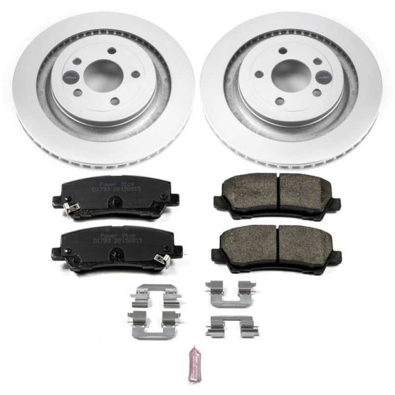 Power Stop 15-19 Ford Mustang Rear Z17 Evolution Geomet Coated Brake Kit - CRK6812