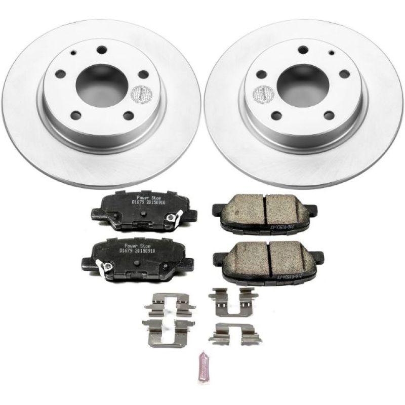 Power Stop 14-16 Mazda 3 Rear Z17 Evolution Geomet Coated Brake Kit - CRK6962